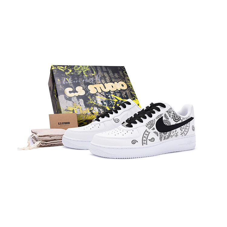 

Кроссовки Nike Air Force 1 Skateboard Shoes Men Low-Top White Black