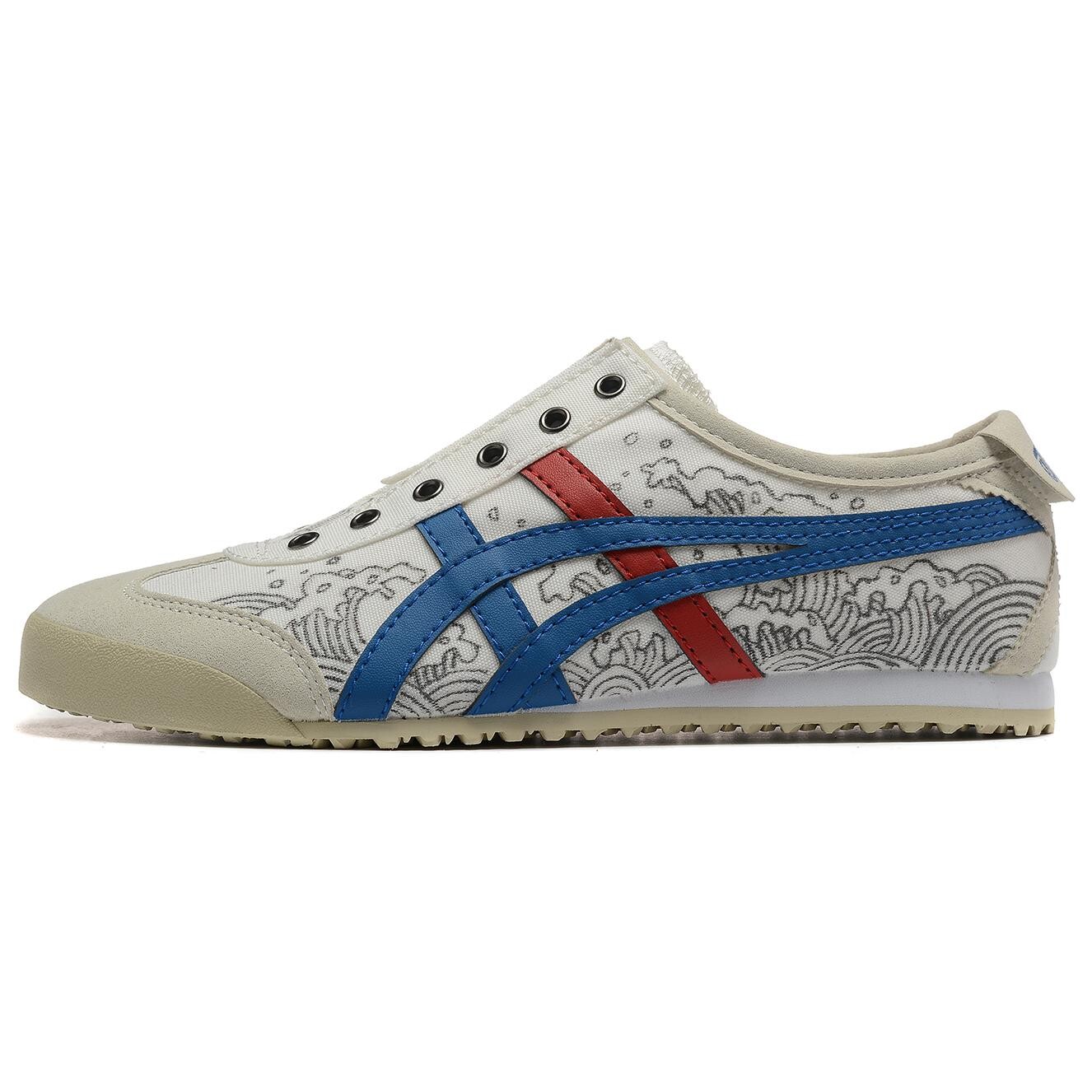 

Кроссовки Onitsuka Tiger Lifestyle Shoes Unisex Low-top White/Blue/Red, белый