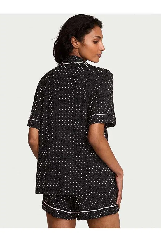 Женский пижамный комплект с коротким рукавом Modal Victoria'S Secret, Polka Dot — фото 2