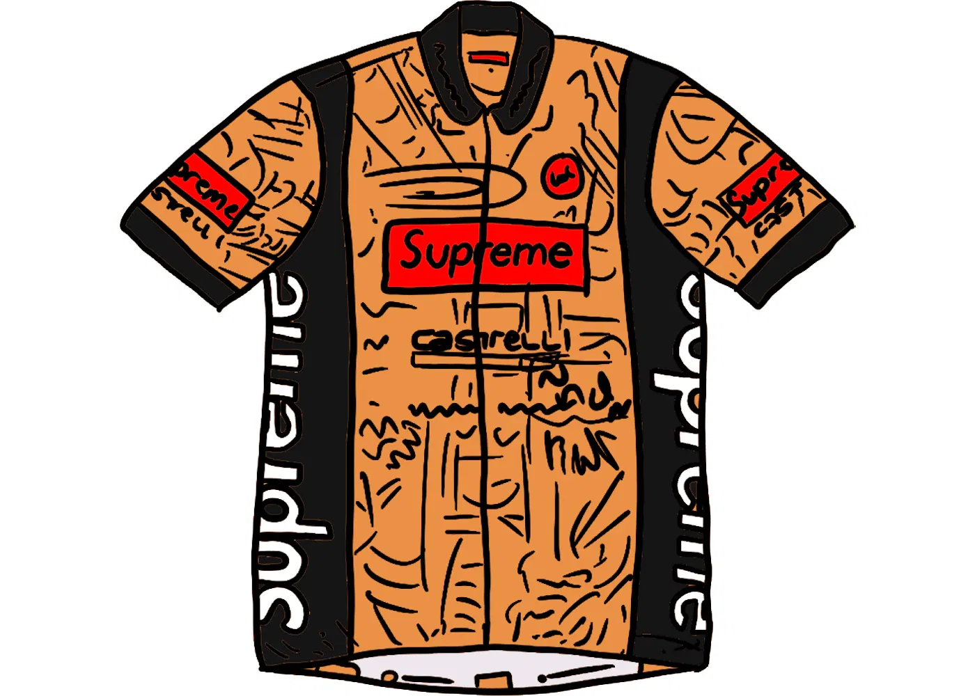 Мужская велосипедная джерси Supreme Castelli Jersey, Multicolor — фото 2