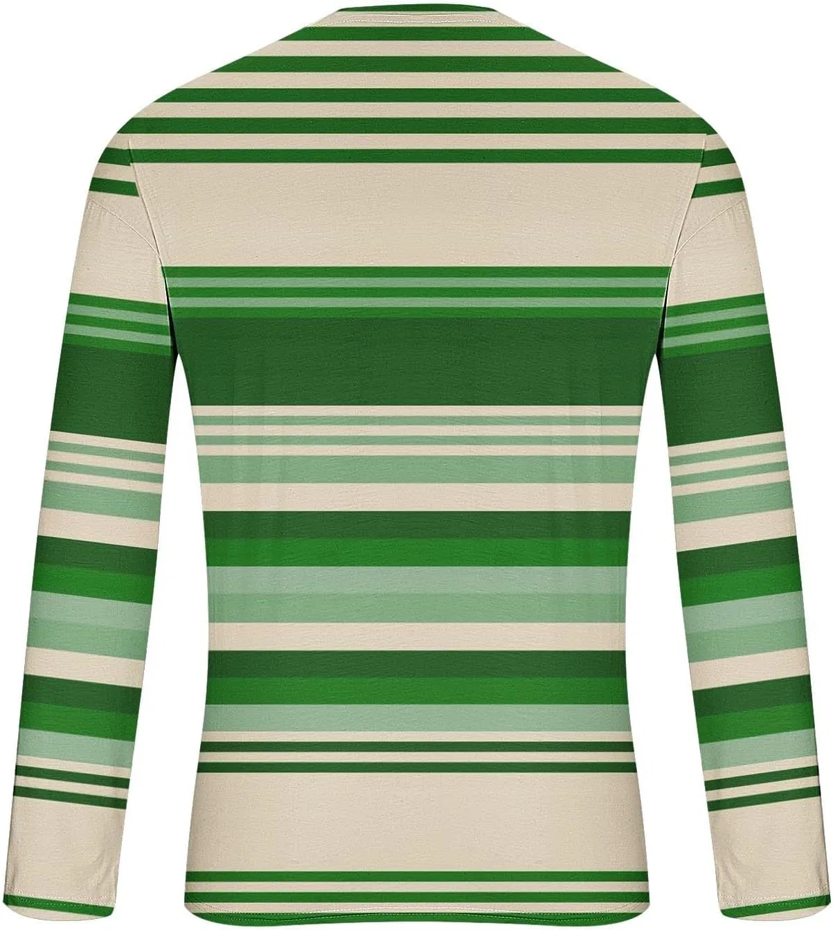 Мужская спортивная футболка с цветными блоками Pullover Casual, Green — фото 3