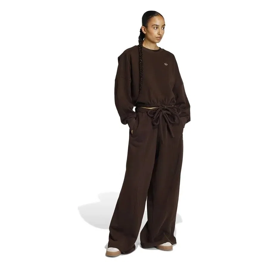 Спортивные штаны adidas ESS WIDE TP, Коричневый — фото 3