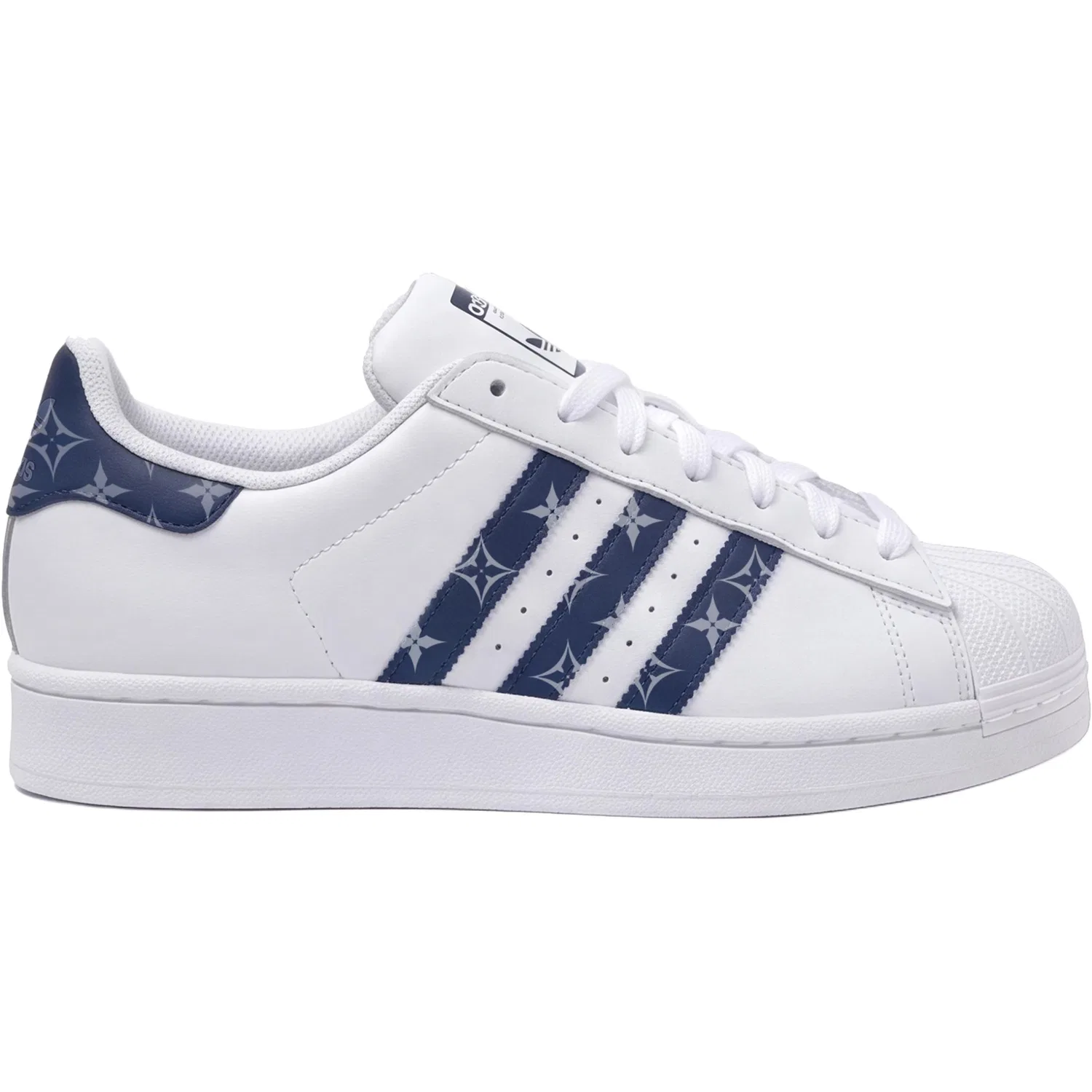 Детские кеды для скейтбординга с кастомной росписью Adidas Originals, Elegant Blue — фото 3
