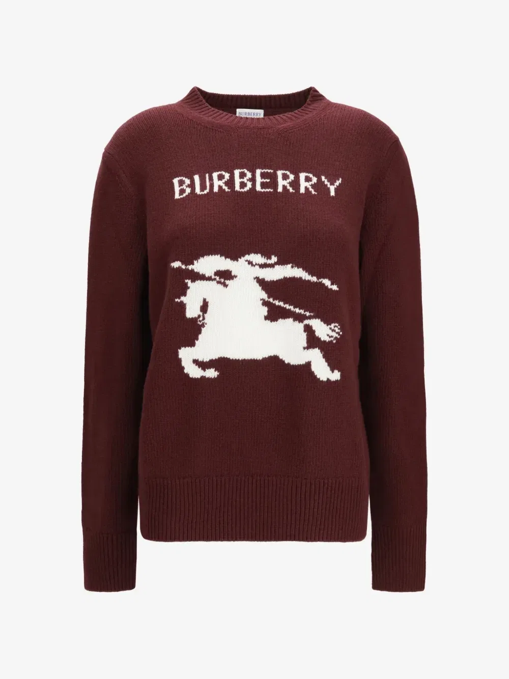 Шерстяной кашемировый свитер Knight BURBERRY, красный