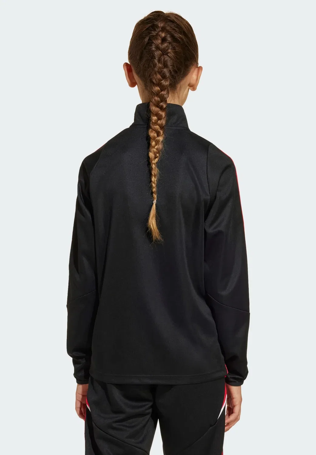 Детская футболка Tiro 24 с длинными рукавами Adidas Performance, Black/Pure Ruby — фото 2