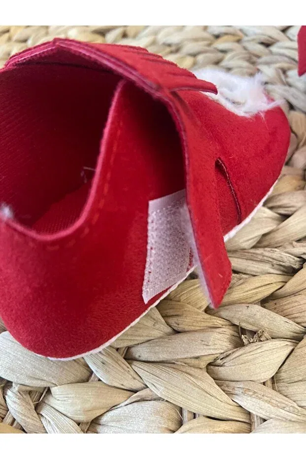Детские пинетки для новорожденных с рождественским принтом Butik, Red — фото 3