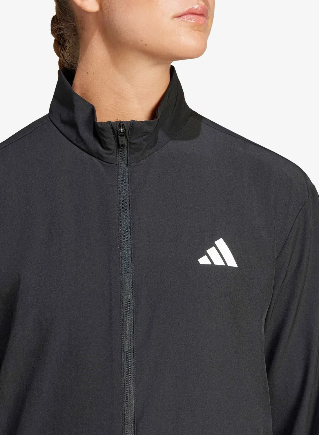 Худи с капюшоном на молнии 3-Stripes Adidas, черный — фото 3