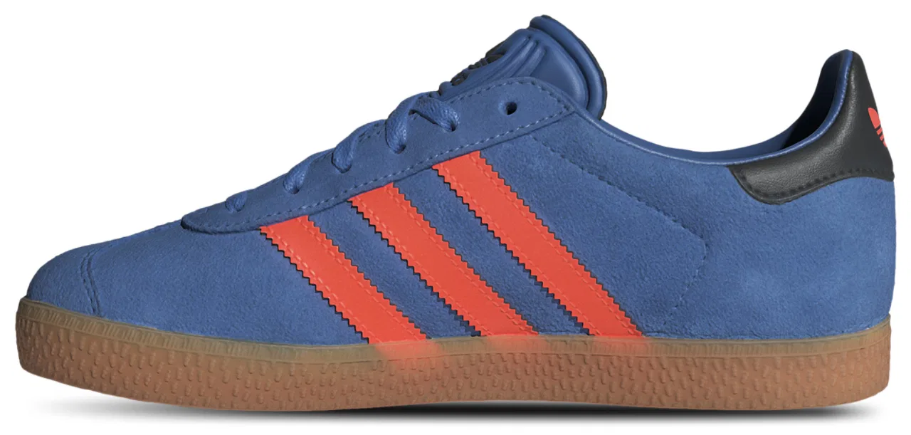 Кроссовки для мальчиков Gazelle Adidas, цвет Black/Solar Orange/Focus Blue — фото 2
