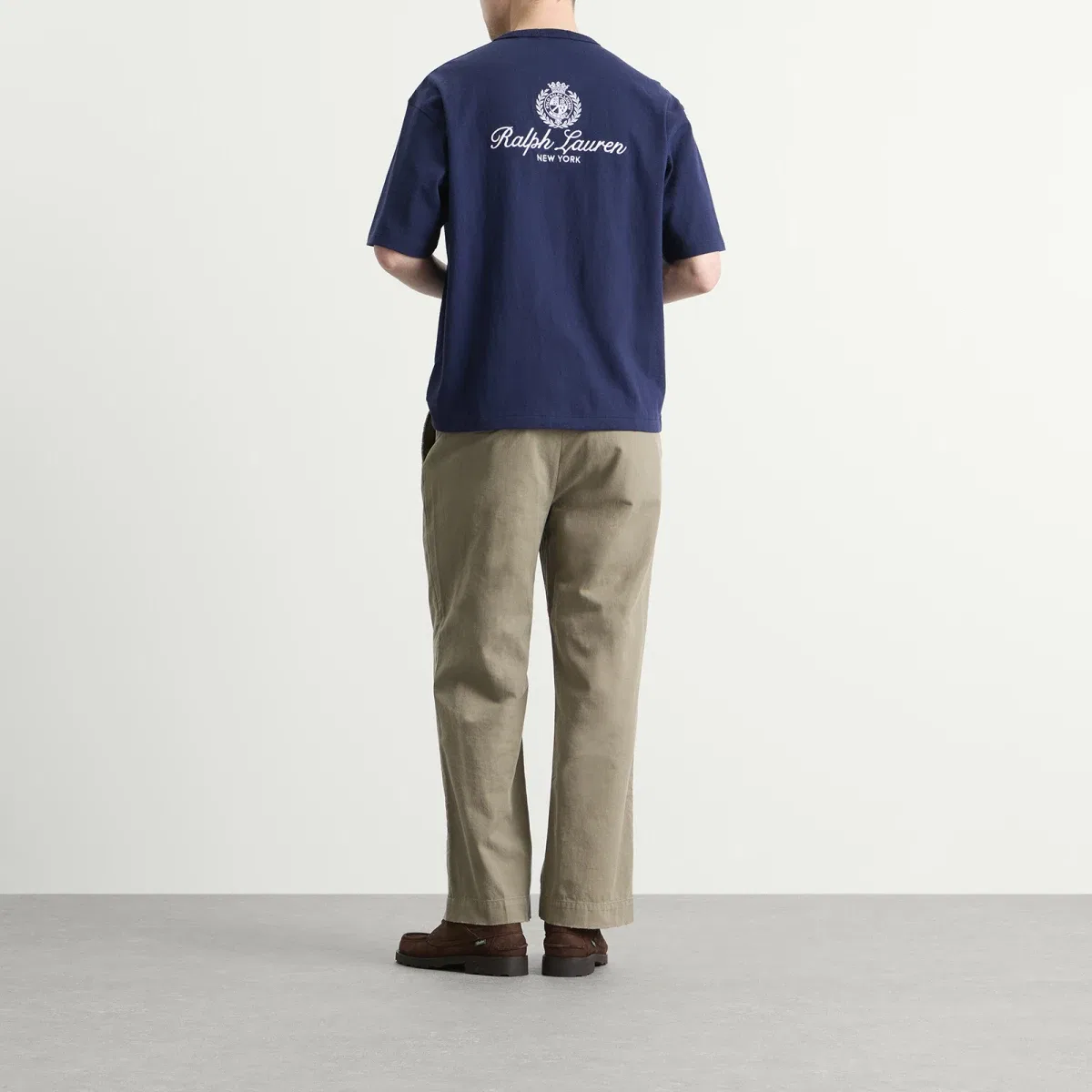 Футболка с принтом Crest Logo Polo Ralph Lauren, Newport Navy — фото 4