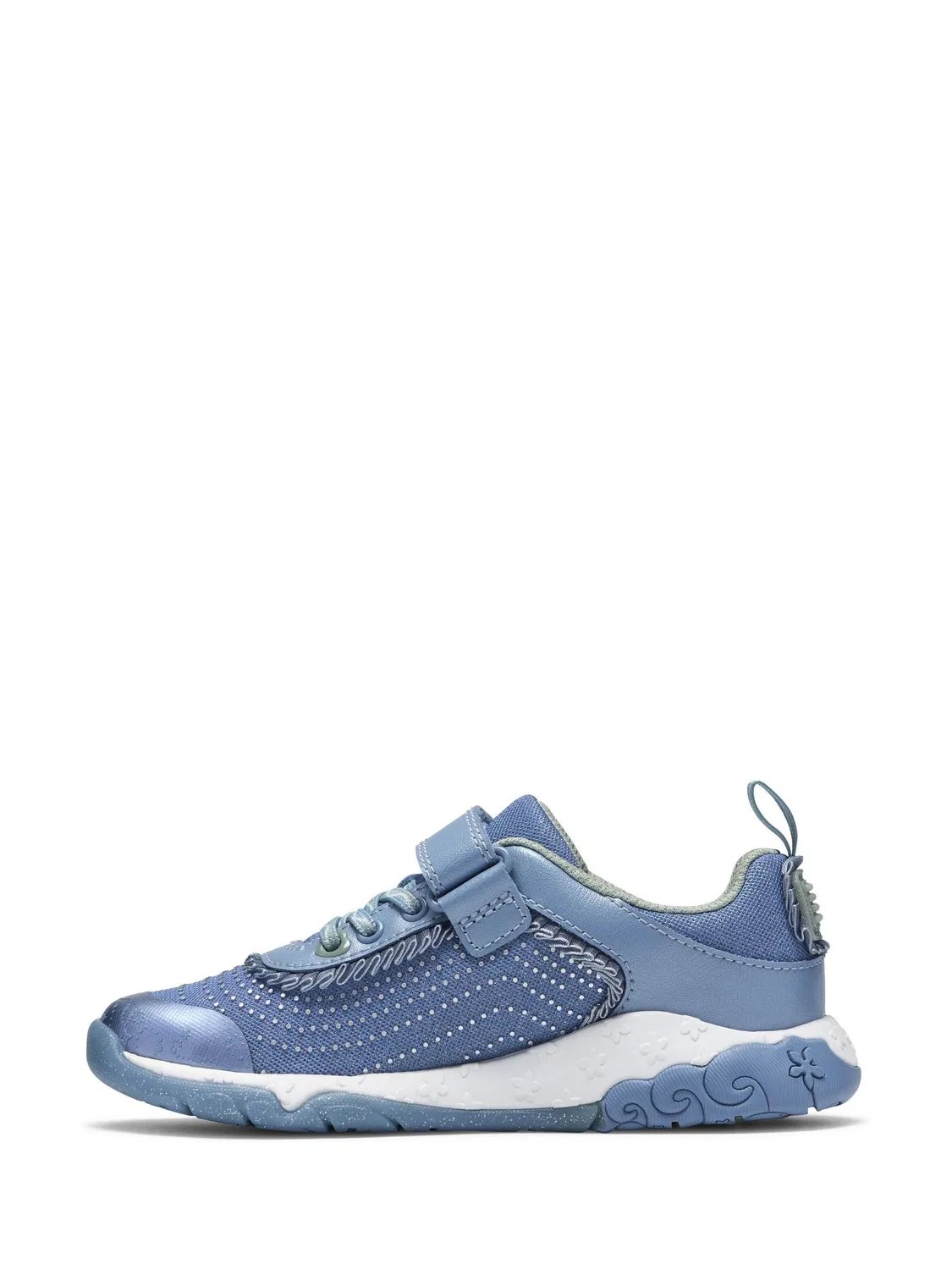 Кроссовки детские Clarks Tidal Wish K, с пайетками, синий — фото 2