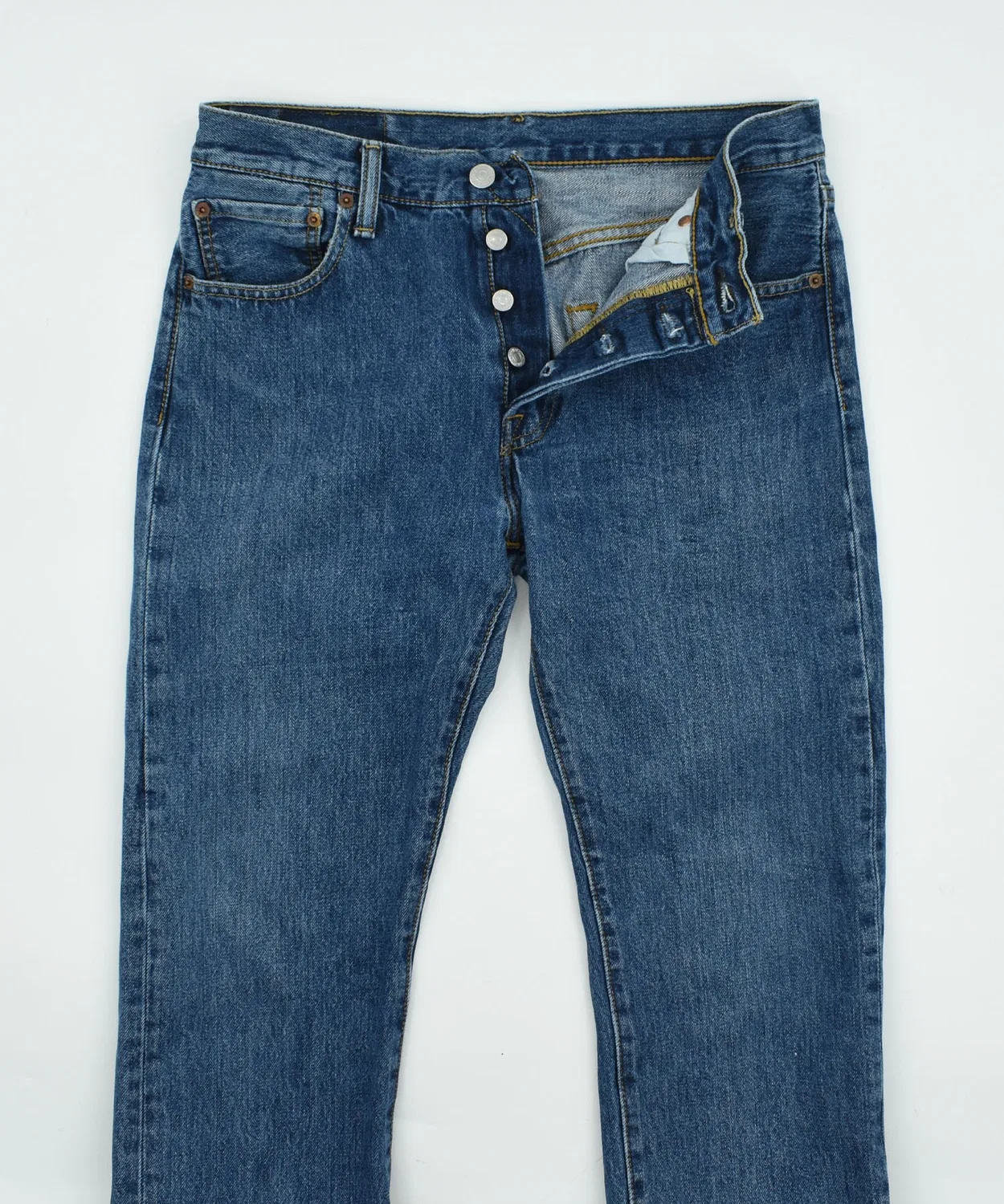 Мужские джинсы Levi's 501, прямые, синие — фото 2