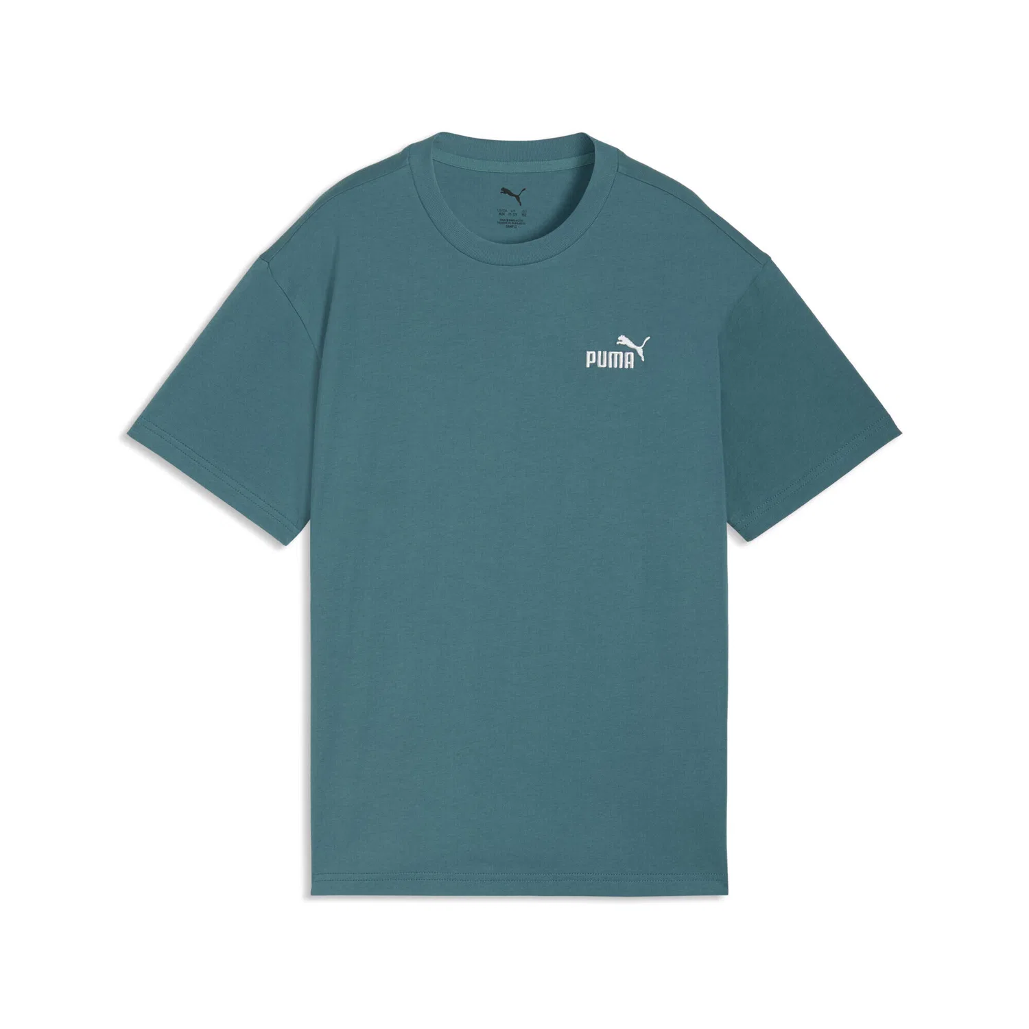 Детская футболка с вышивкой ESS Small No. 1 Logo Puma, Smaragdgrun Granitgrun
