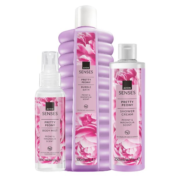 

Набор из 3 косметических средств Avon Pretty Peony Peonia Magnolia Musk
