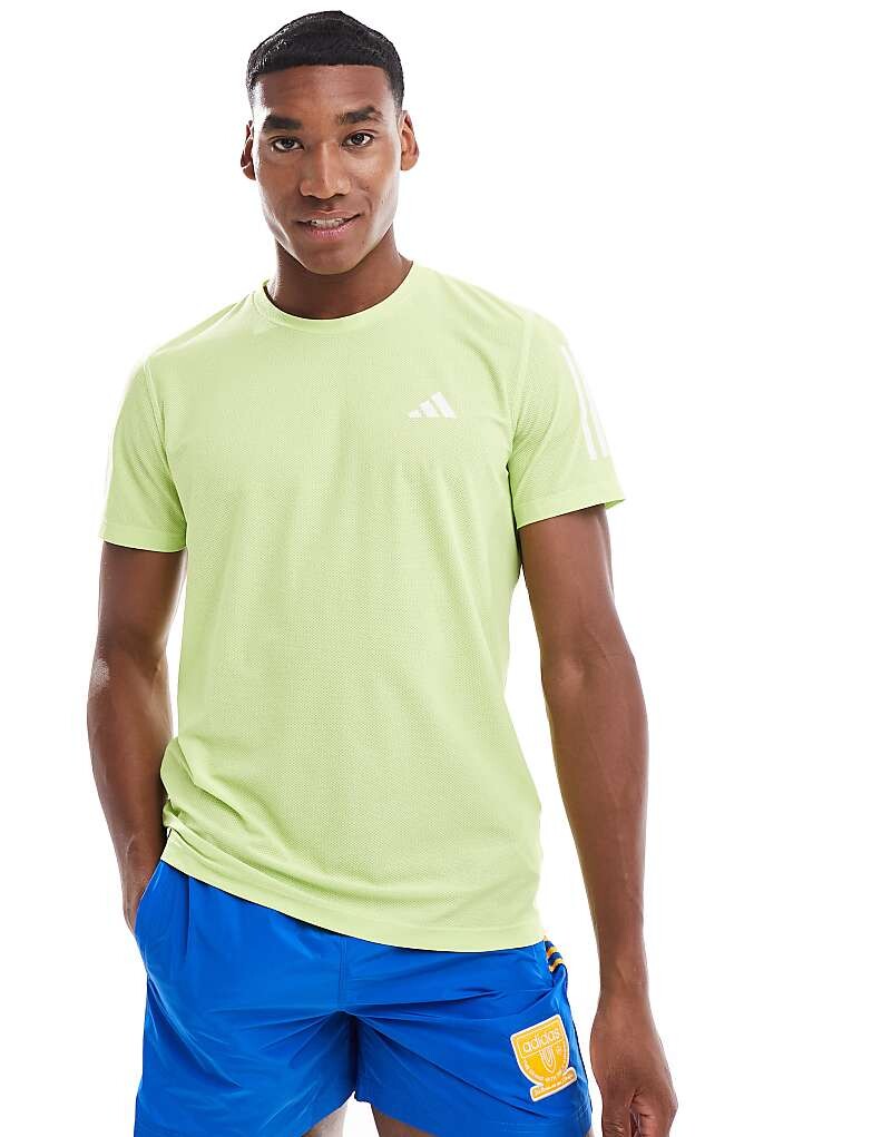 

adidas Running – Own The Run – зеленая футболка