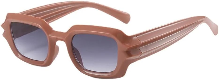 

Женские солнцезащитные очки LVTFCO, маленькие прямоугольные, модные солнцезащитные очки для мужчин, с рифлеными дужками, в стиле хип-хоп, с защитой от ультрафиолета UV400, C4