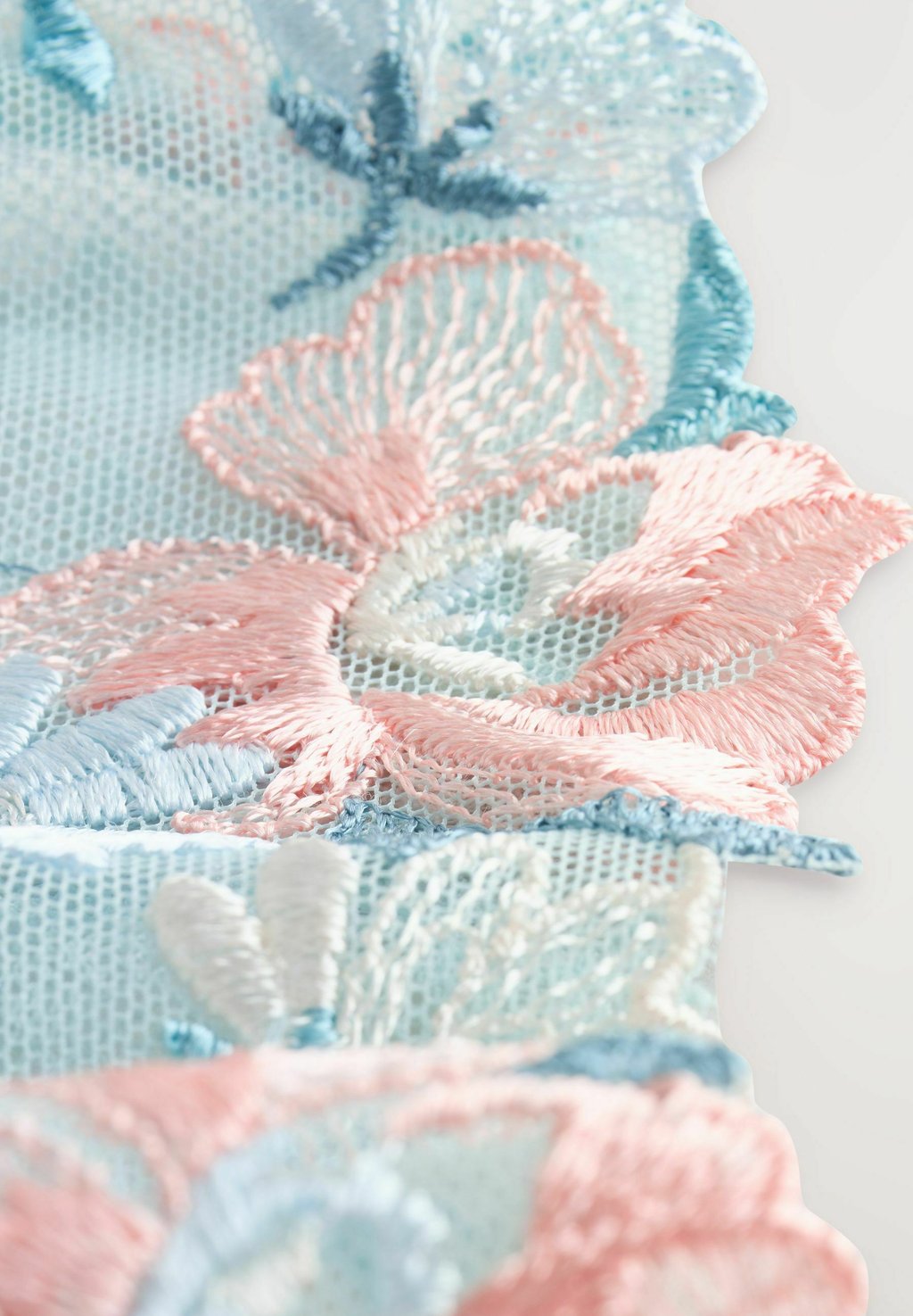 Стринги PREMIUM FLORAL EMBROIDERY Next, синий — фото 3