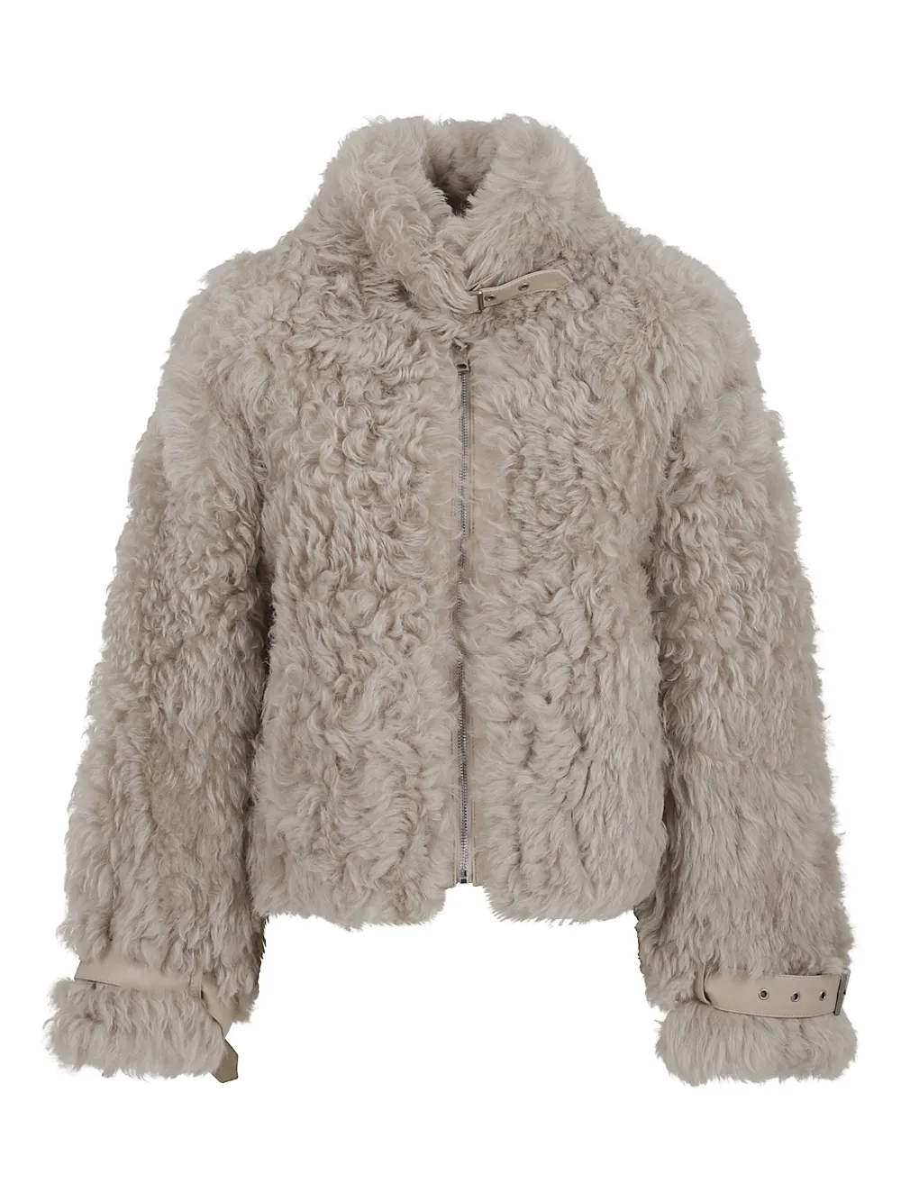 

Пальто с пряжками на манжетах Sword, бежевый