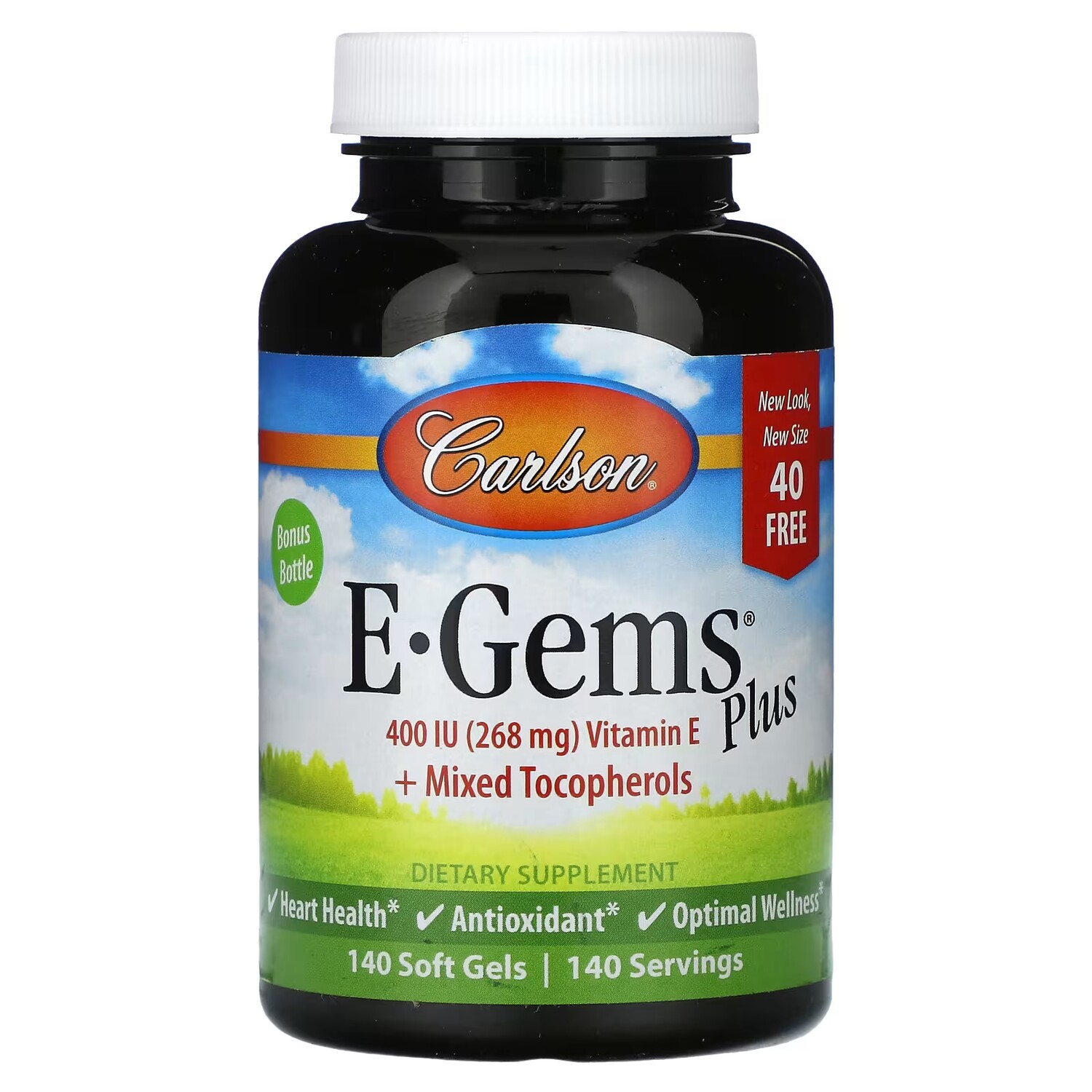 

Добавка Carlson E-Gems Plus 268 мг, 140 мягких таблеток