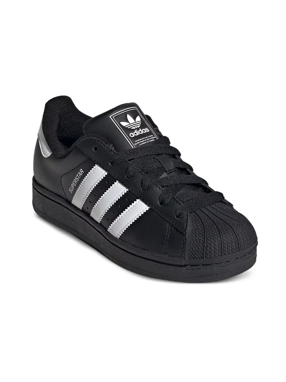 Кроссовки Superstar II Black/White Adidas Kids, серый
