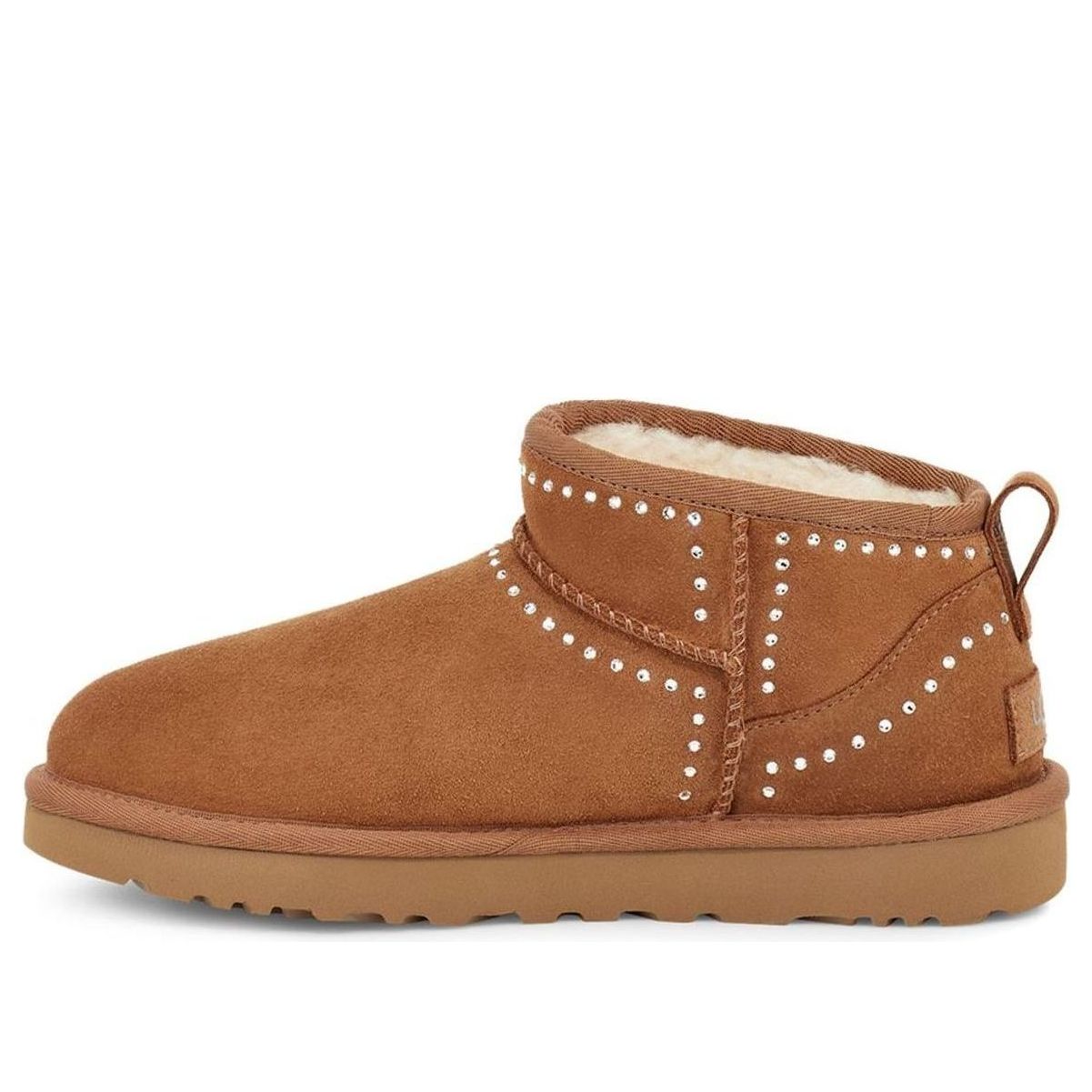Угги (WMNS) UGG Classic Ultra Mini Bling 'Chestnut'