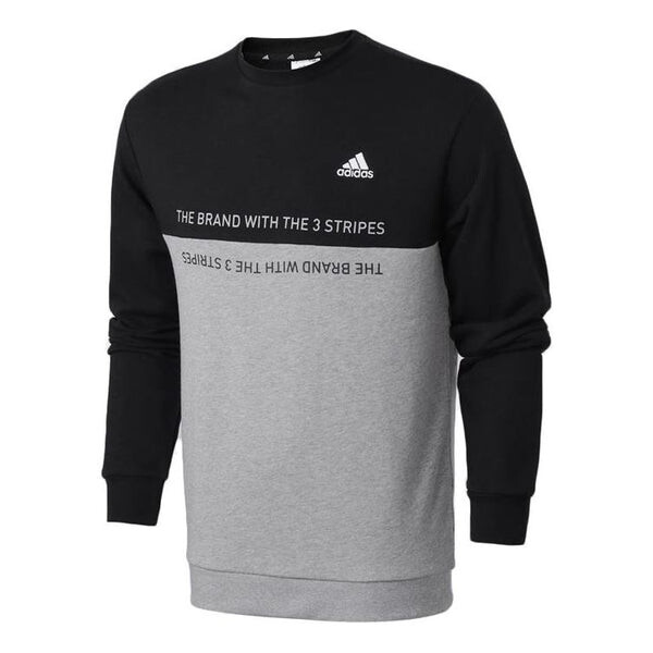 

Толстовка adidas Logo Printing Casual Collar Sports Men's Black Grey, черный