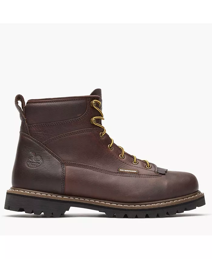 

Мужские водонепроницаемые рабочие ботинки Lace-To-Toe Georgia Boot, коричневый