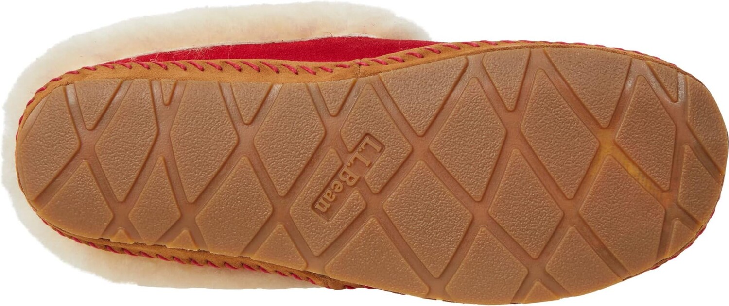 Тапочки Wicked Good Slippers Squam Lake L.L.Bean, темно-красный — фото 3