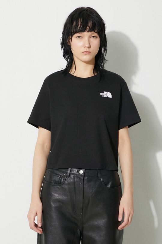 

Укороченная футболка узкого кроя W Simple Dome The North Face, черный