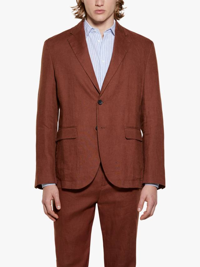 

Однобортный льняной пиджак SISLEY