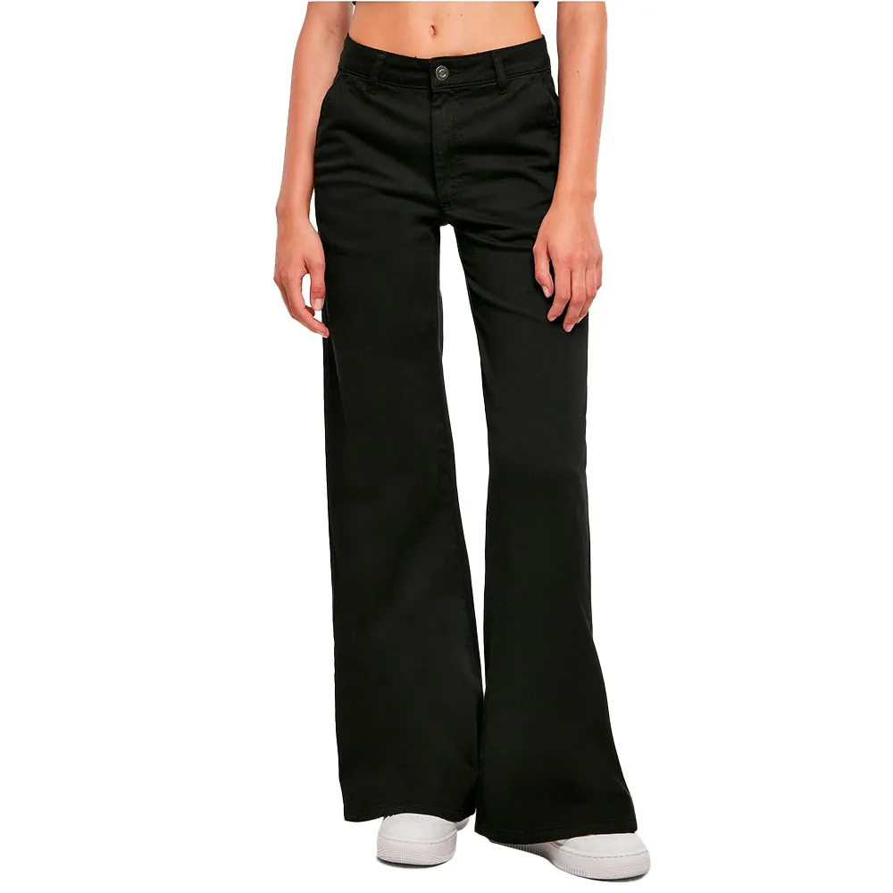 

Брюки чинос Urban Classics Wide Leg high waist, черный