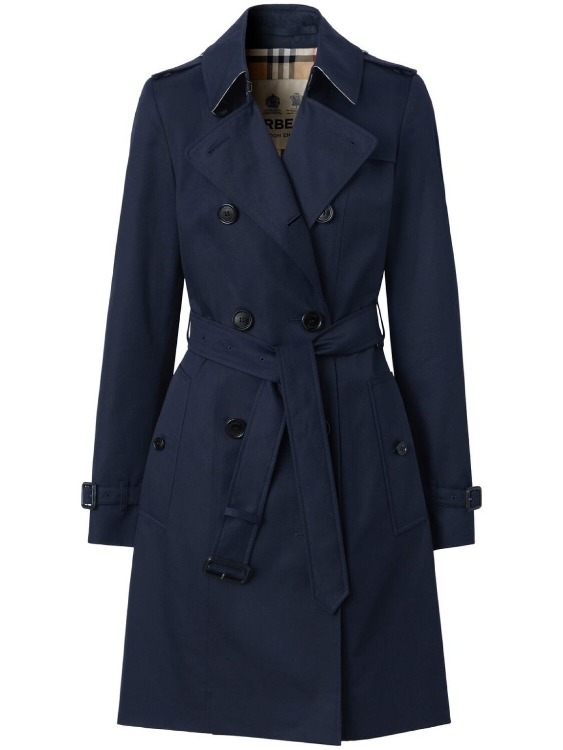 

Тренч Chelsea Heritage длины миди Burberry, синий