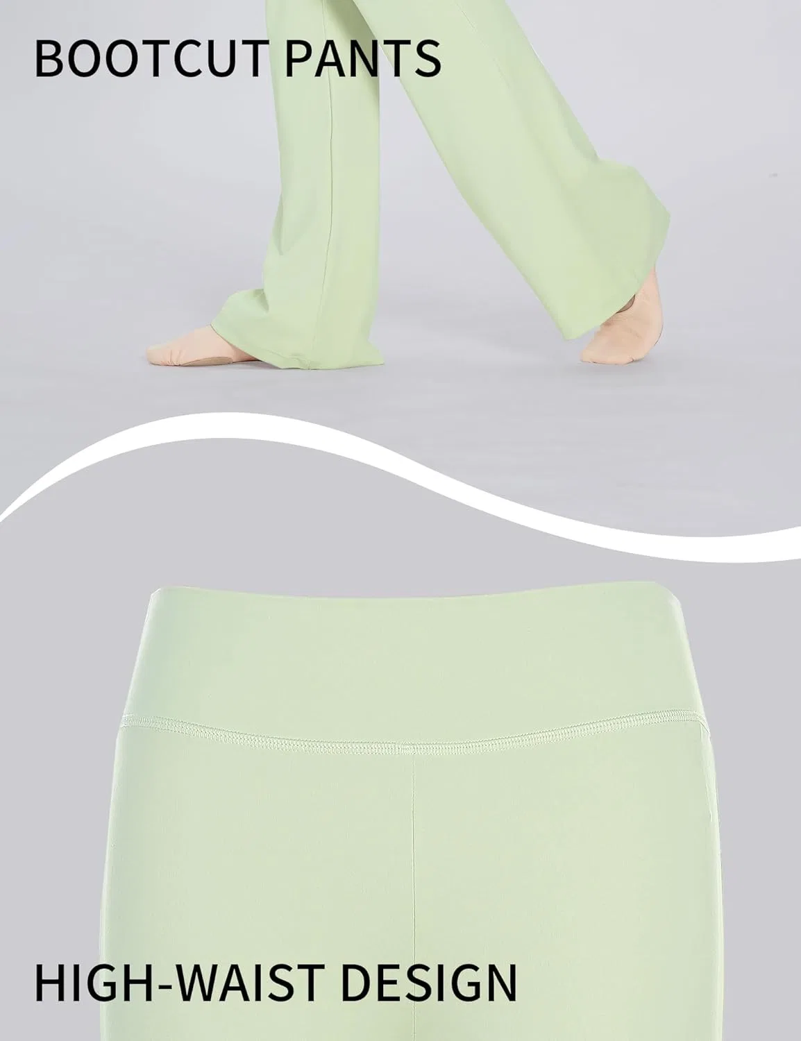 Детский спортивный костюм с курткой и расклешенными брюками Lovdaswi, Green-pants — фото 4