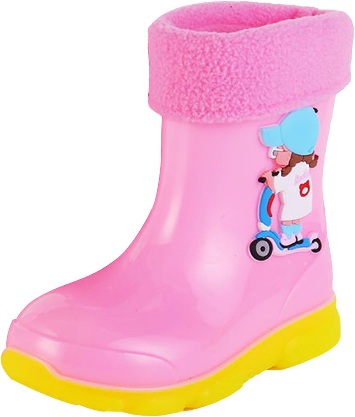 

Детские дождевые ботинки Противоскользящие водяные обувь Классические дождевые ботинки Не дождевые ботинки для детей Дождевые ботинки для малышей Детские сапоги Детские ботинки для девочек Generic, красный