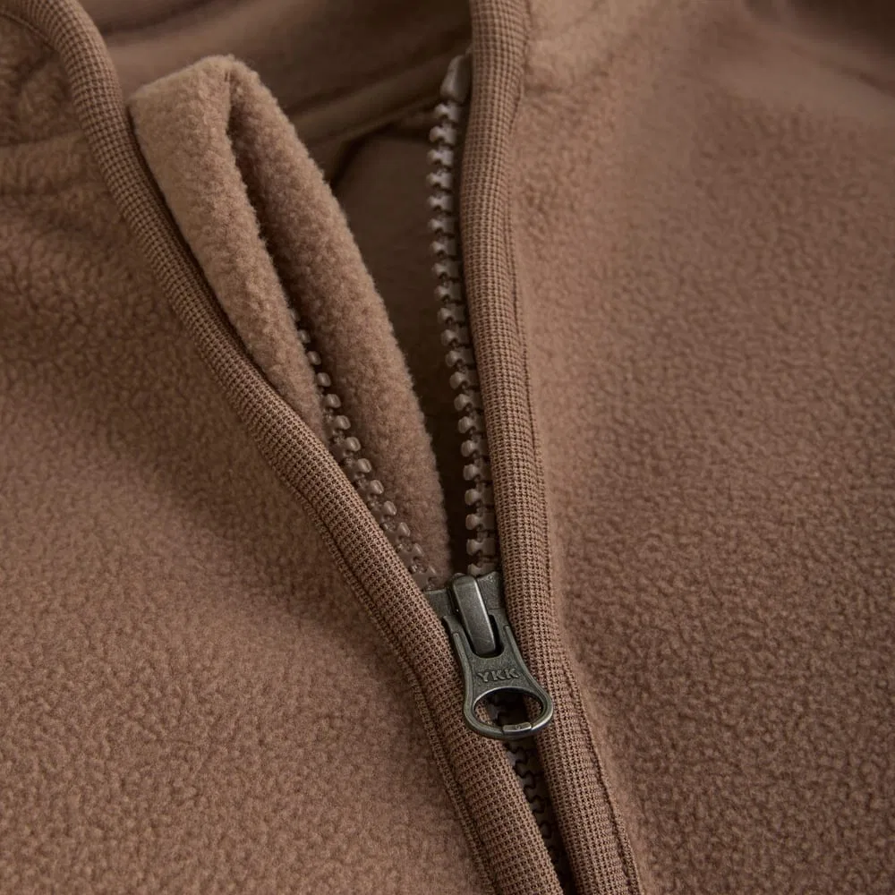 Детская флисовая куртка/флисовый свитер "Jacket Fleece" коричневого цвета En Fant — фото 3