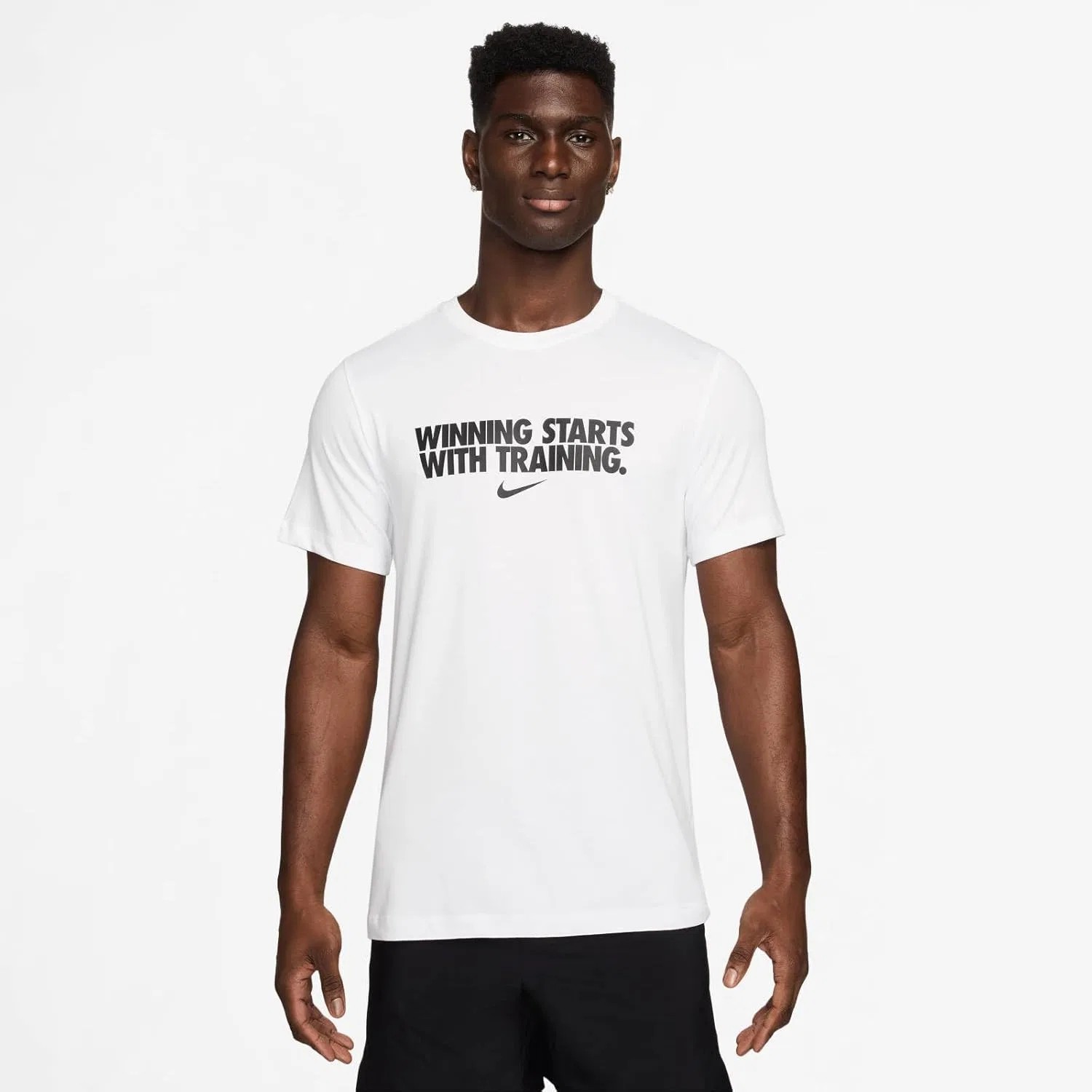 Футболка Dri-FIT Nike, цвет White/Black — фото 3