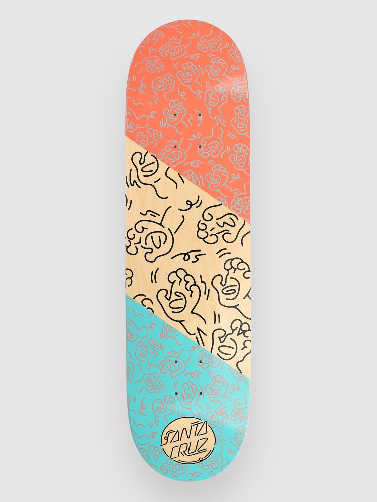 

Дека для скейтборда Santa Cruz Contour Hand 7 Ply Birch 8.5″ Skateboard Deck, multicolored