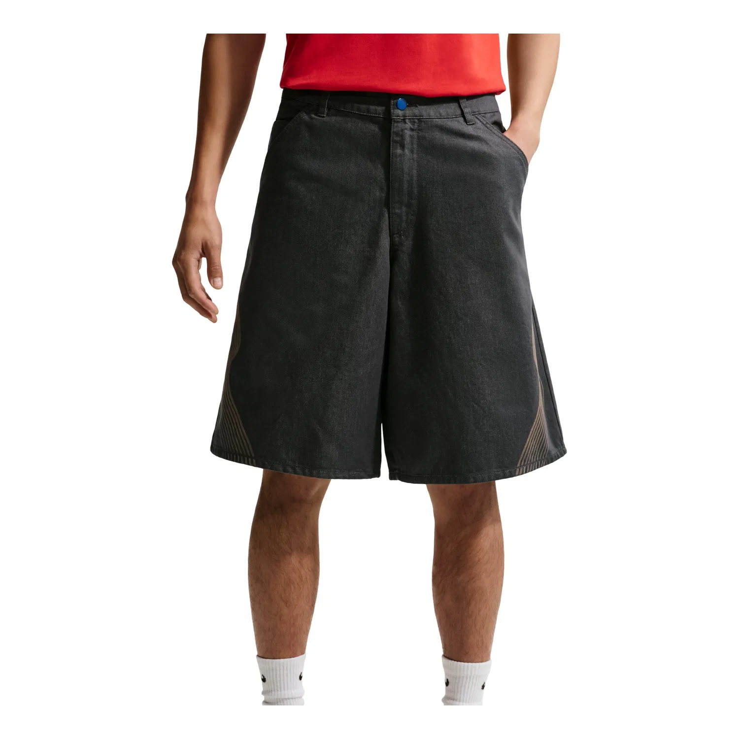 Джинсовые шорты Nike Sportswear 'Антрацит' IR6783-060, черный
