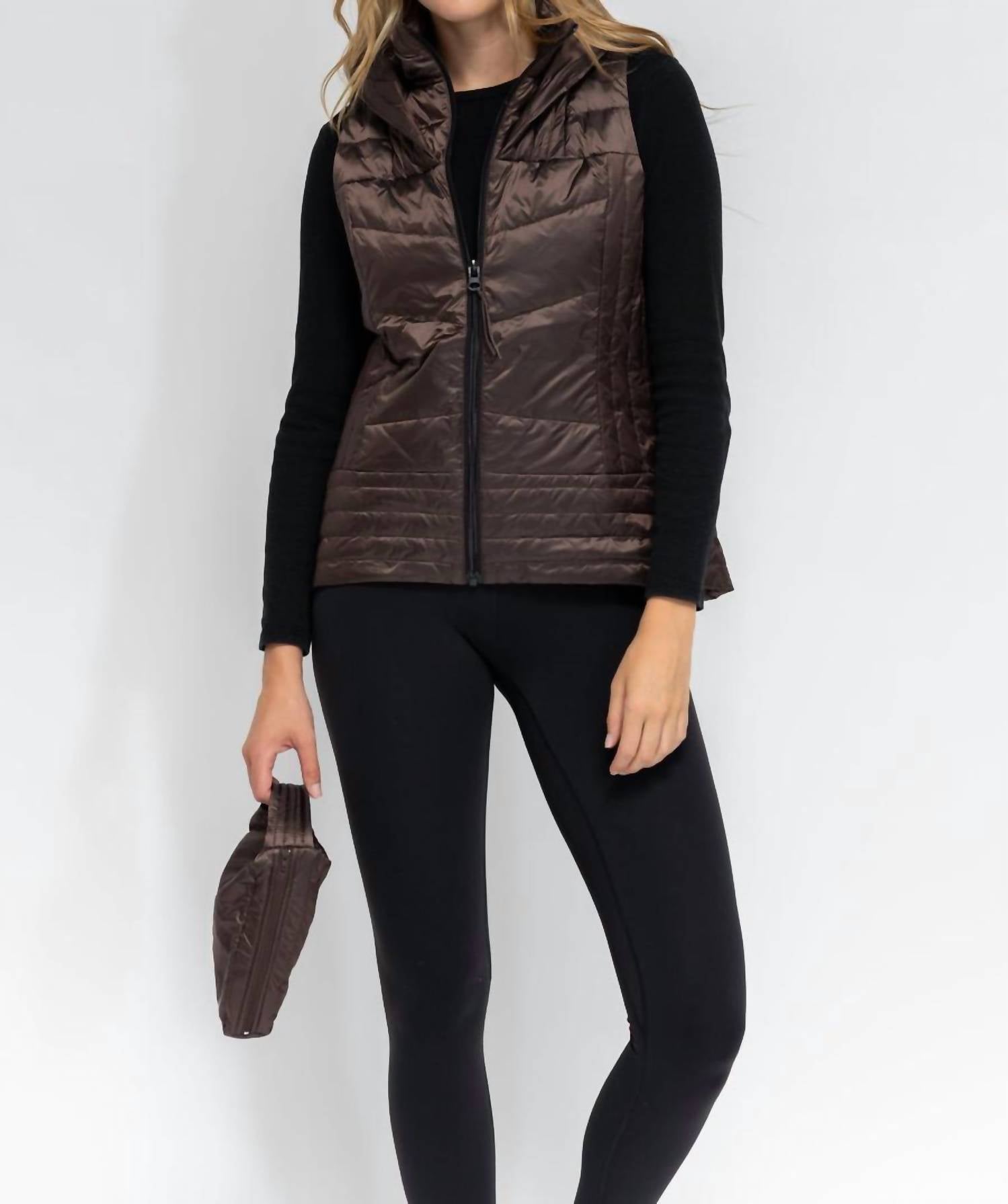

Сшитый модный жилет цвета шоколада ANORAK, цвет chocolate