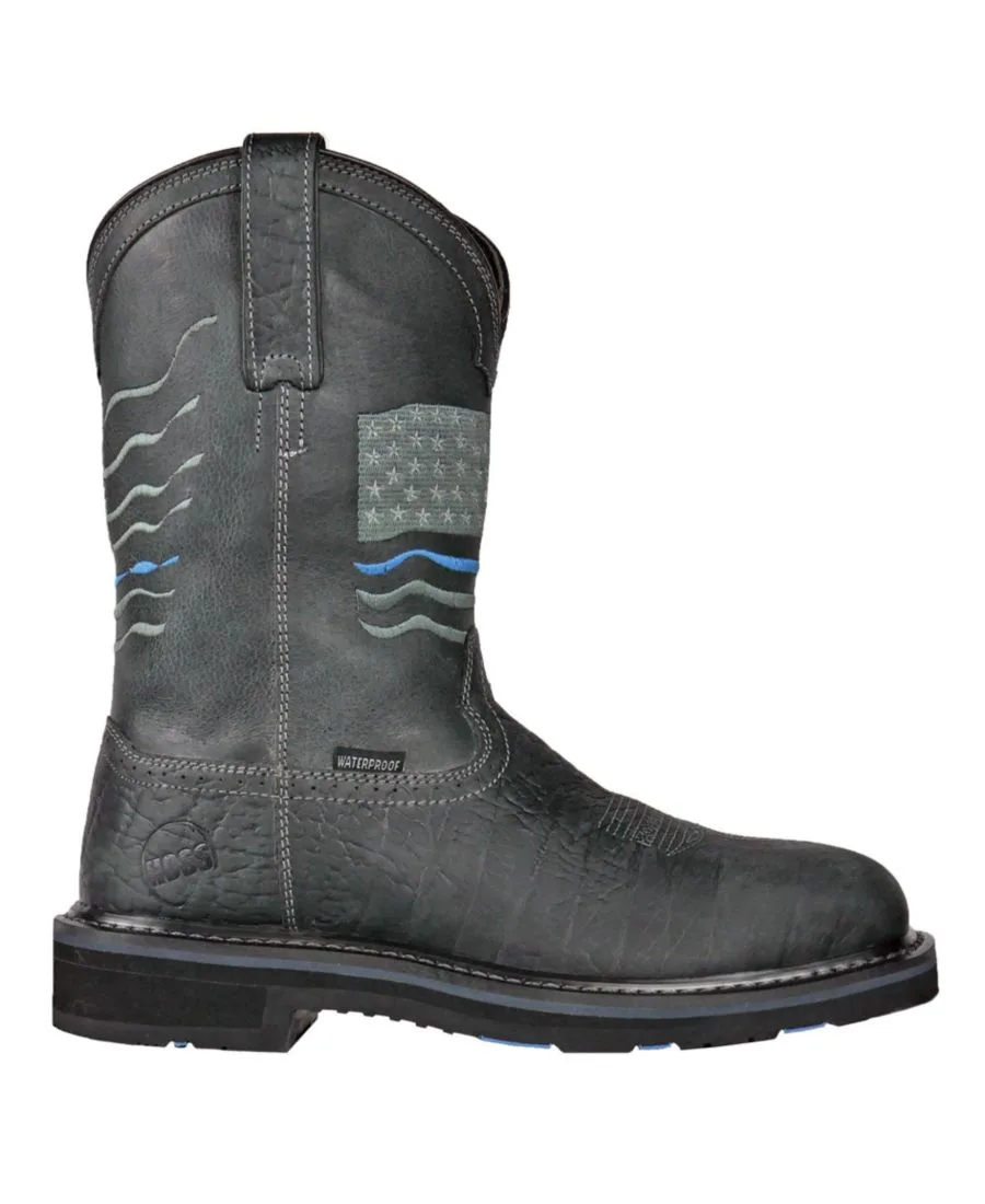 Мужские рабочие ботинки Rushmore с композитным носком и защитой от проколов Hoss Boot Company, черный pull-on patriotic charcoal — фото 2