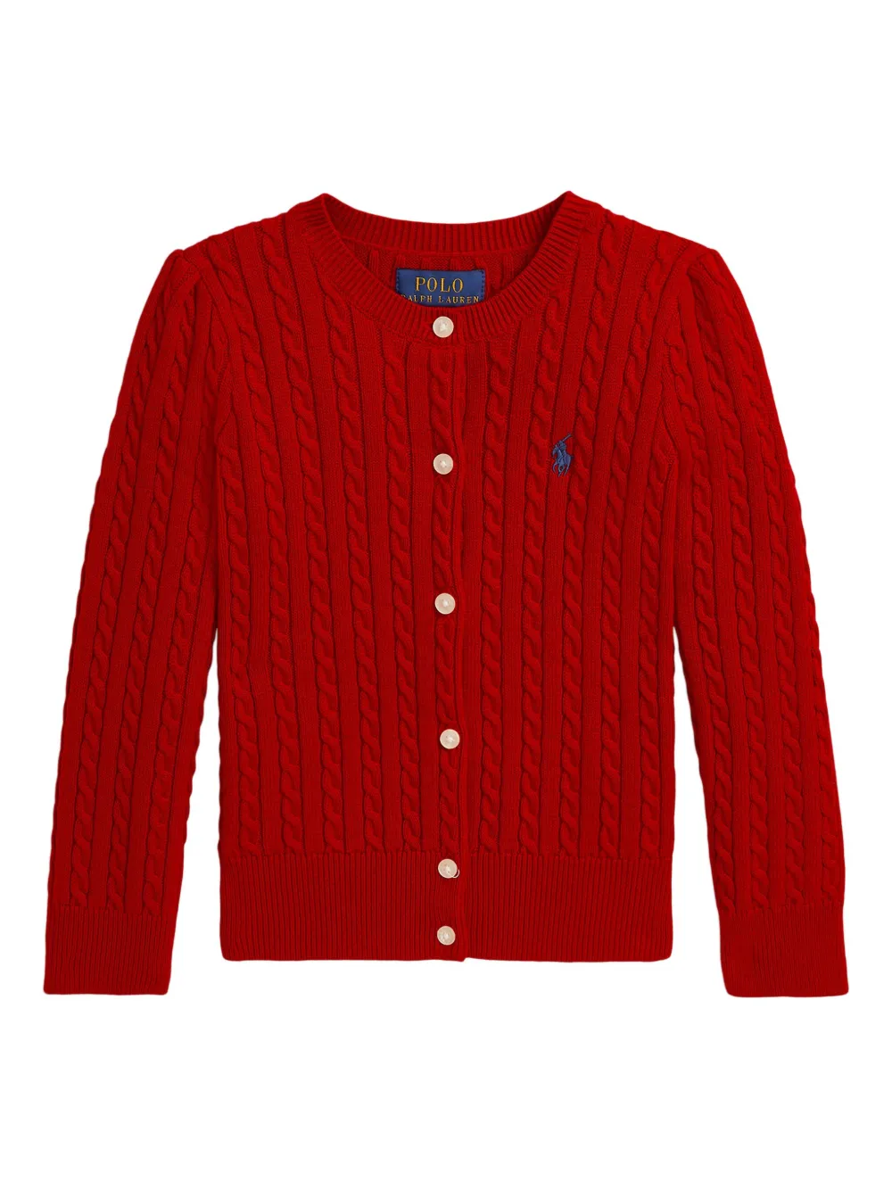 

Кардиган фактурной вязки POLO RALPH LAUREN KIDS, красный