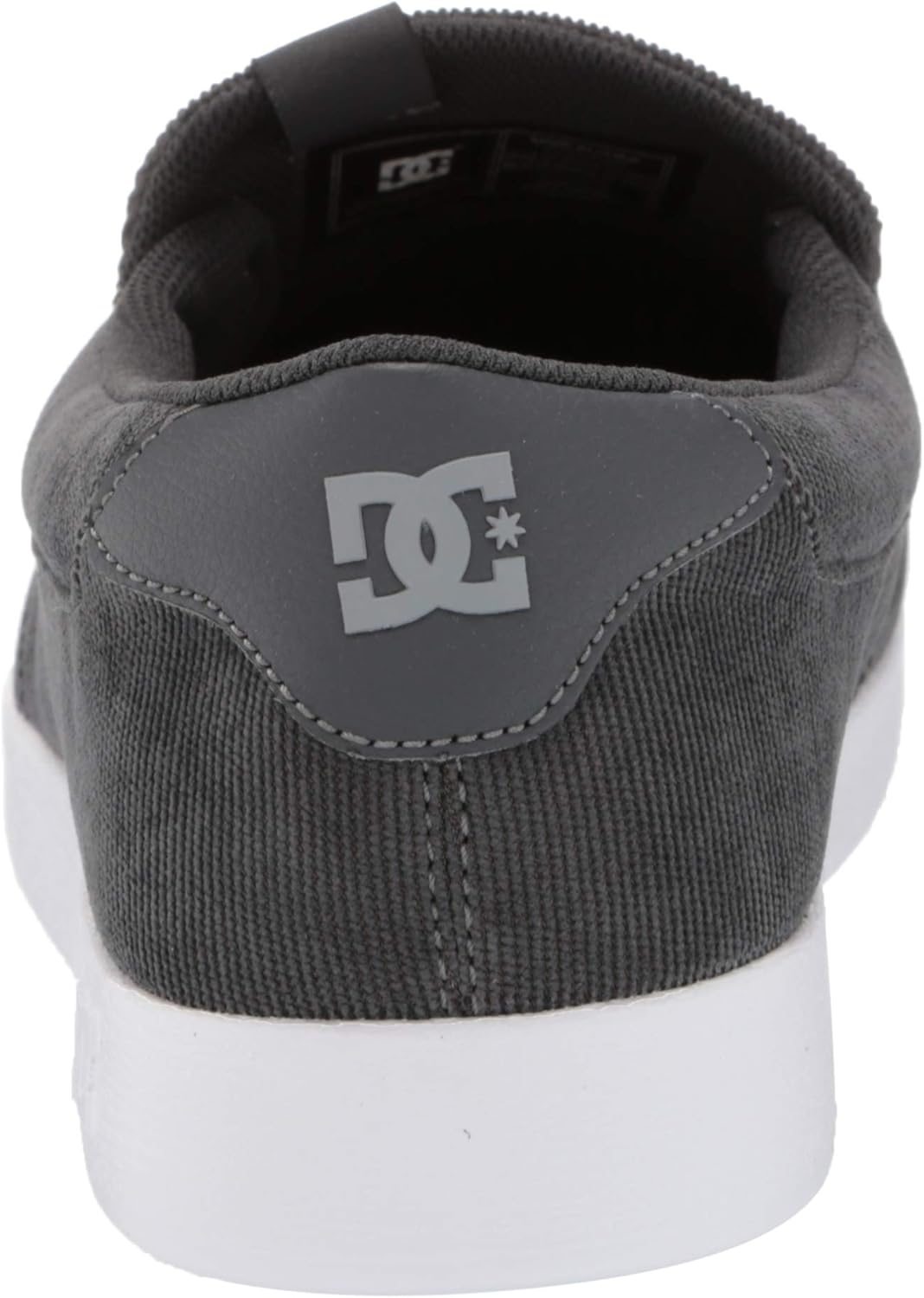 Мужские слипоны DC Villain низкие повседневные кроссовки Dc Shoes, Charcoal — фото 3
