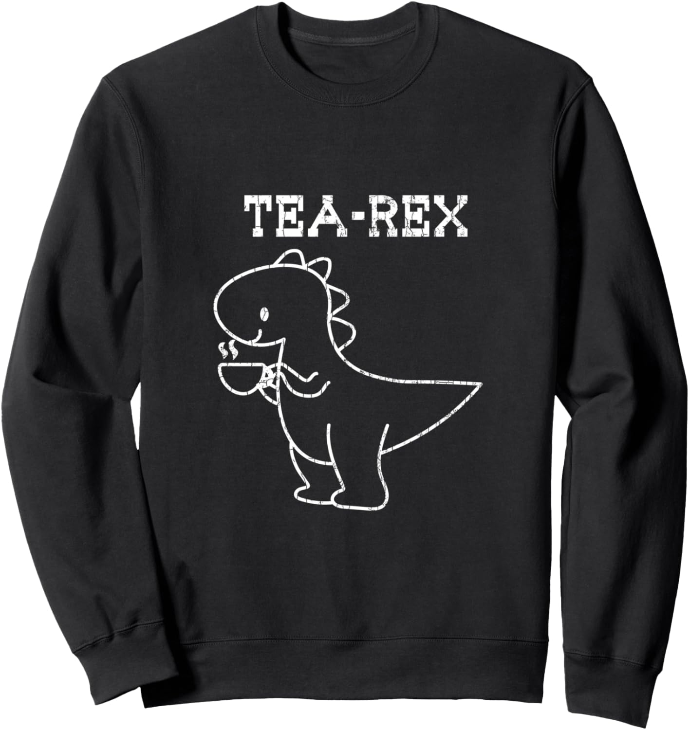 

Забавная толстовка Tea-Rex с графическим принтом Любитель выпить Funny Tea Drinker Gifts & More, черный