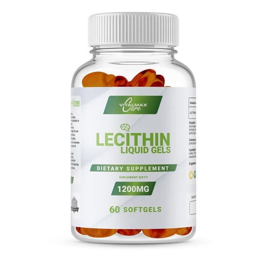 

Vitalmax, Care Lecithin 1200 мг, лецитин памяти, 60 капсул.