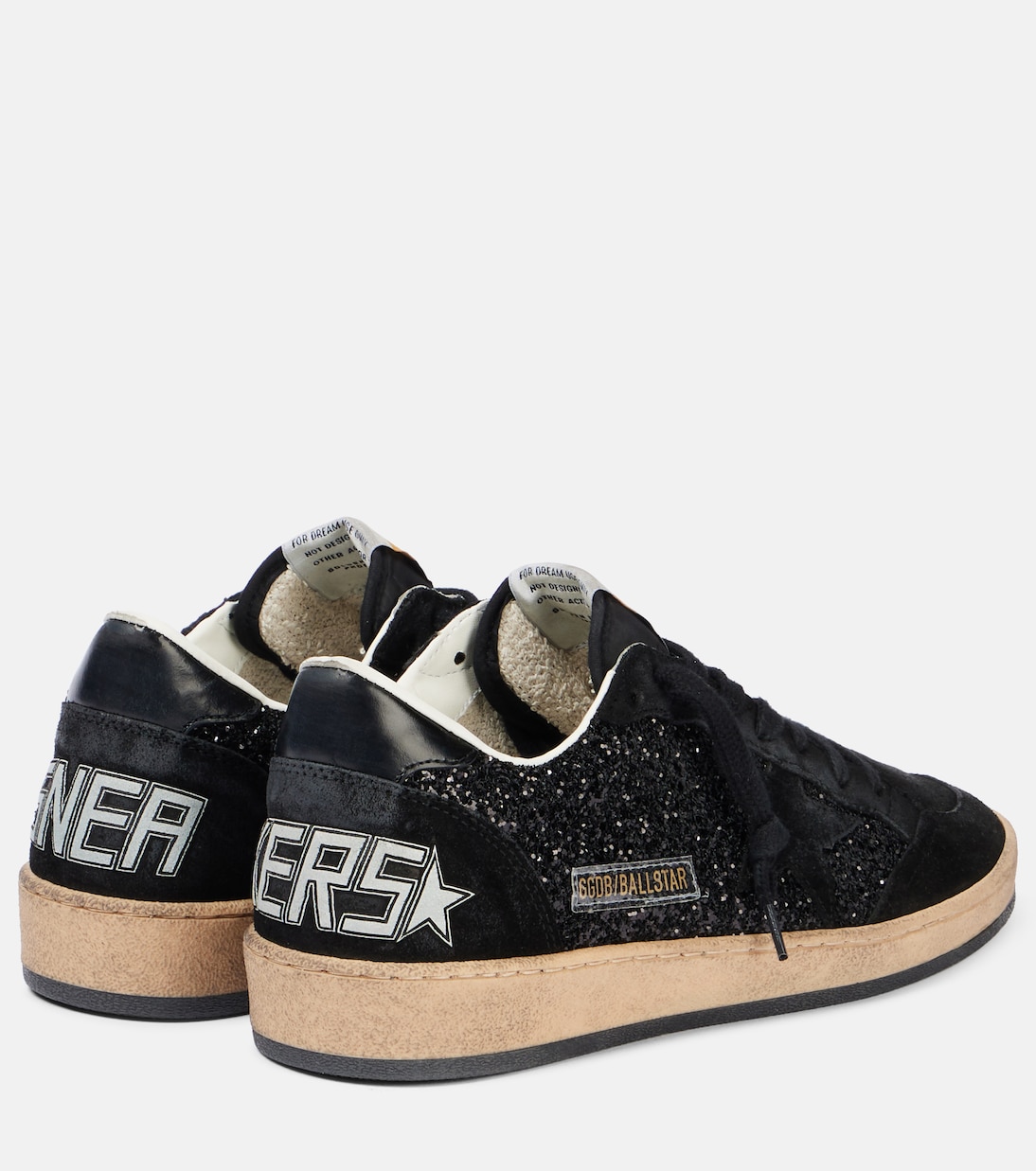 Кроссовки Ball Star с отделкой из замши Golden Goose, черный — фото 2