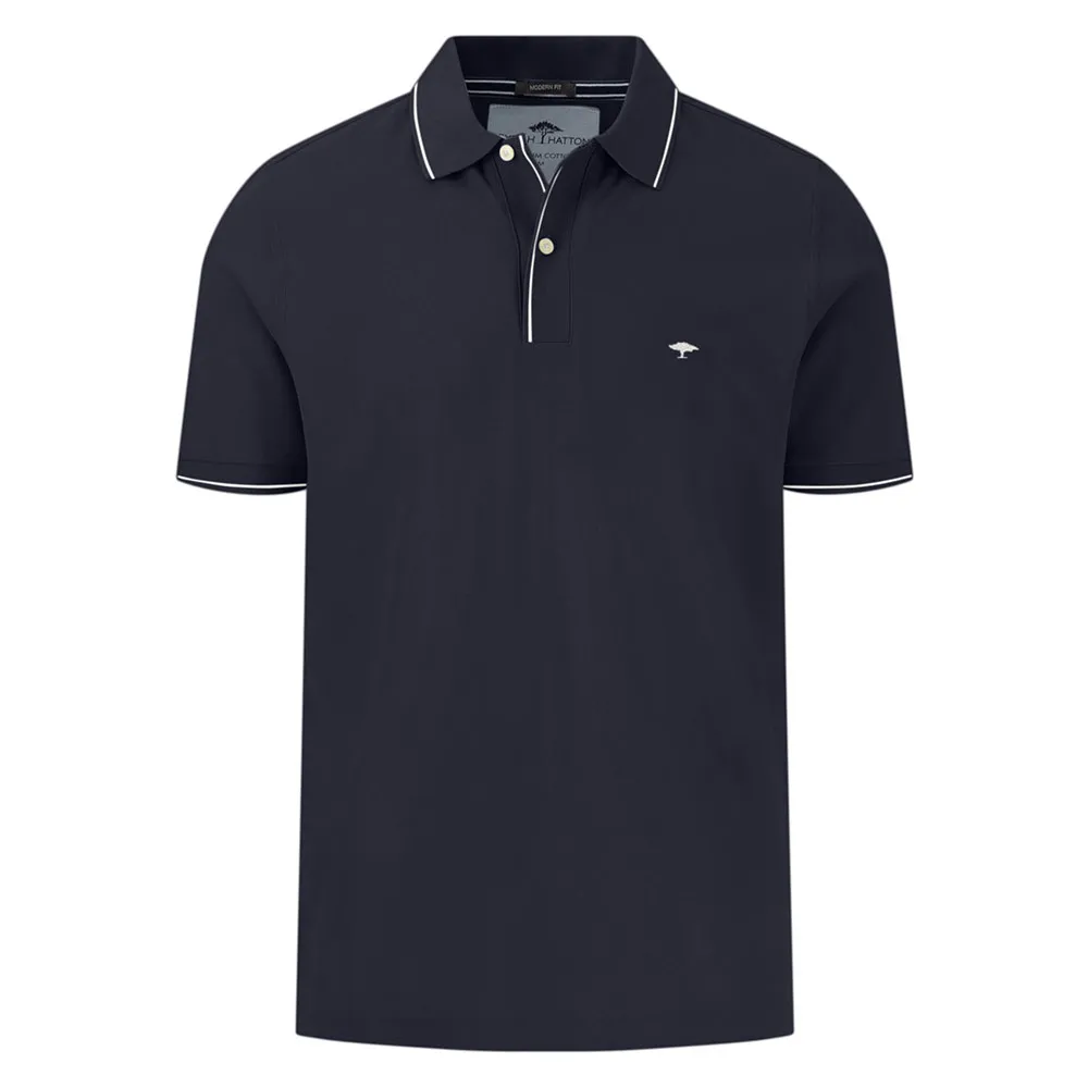 

Поло с коротким рукавом Fynch Hatton Modern Fit Premium Cotton, синий