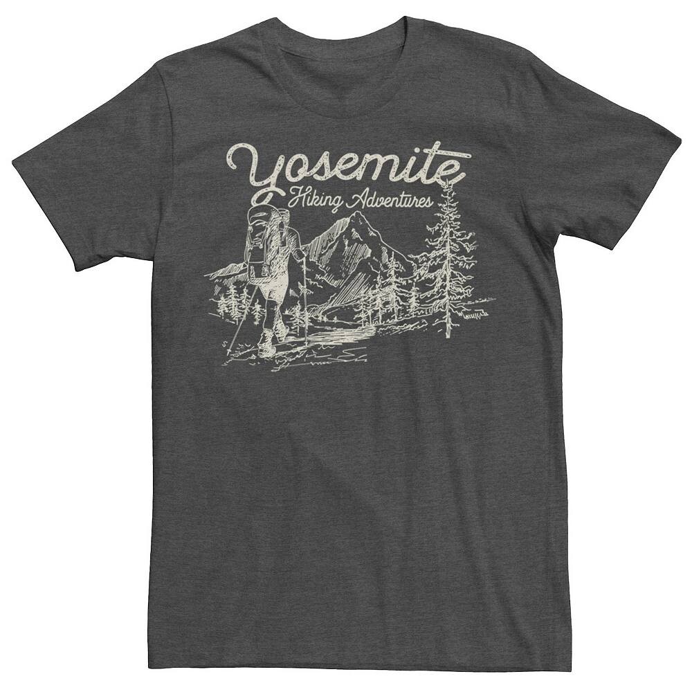 

Мужская футболка с рисунком Yosemite Hiking Adventure Generic, цвет Charcoal Heather