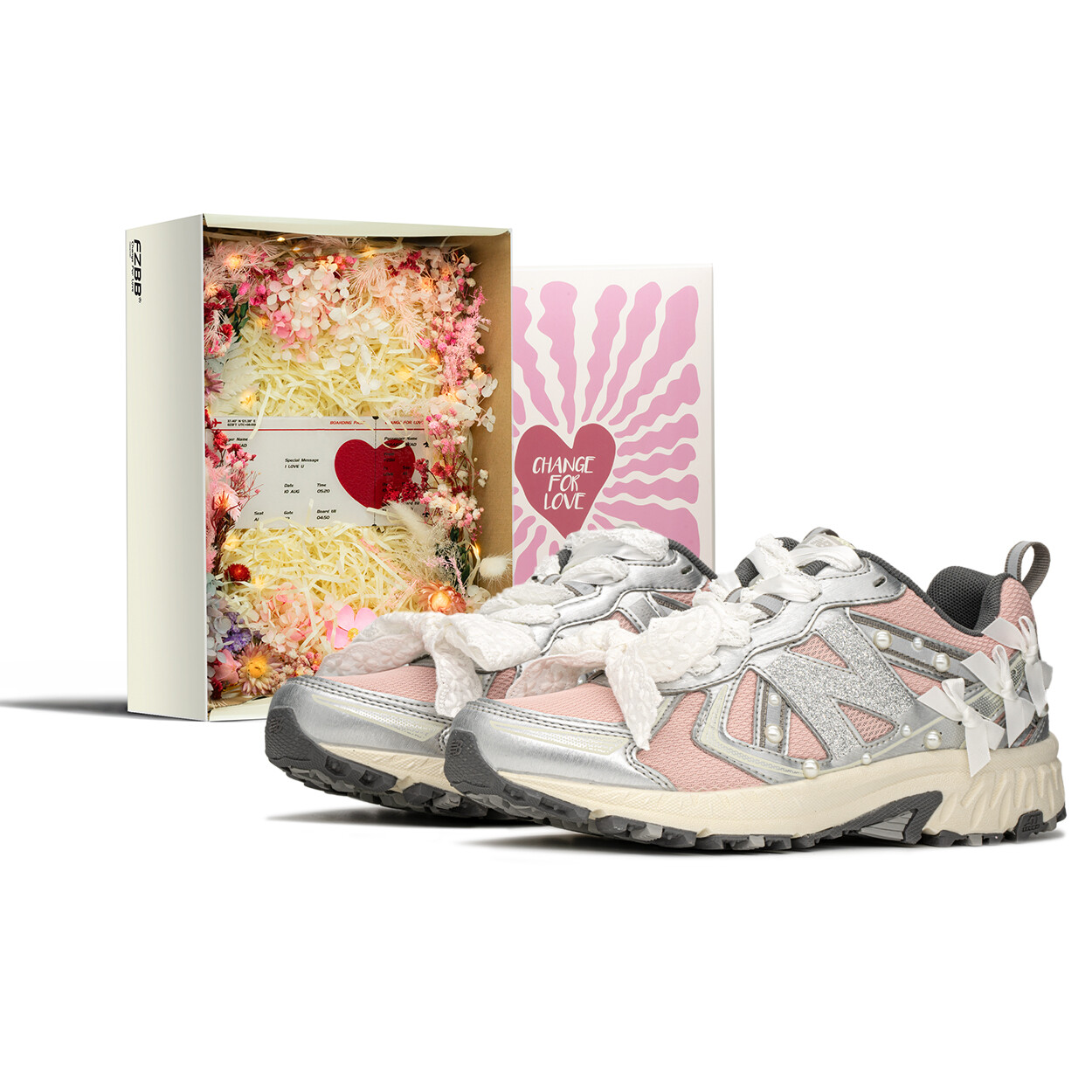 

Кроссовки NB 410 унисекс с низким верхом серые/розовые New Balance