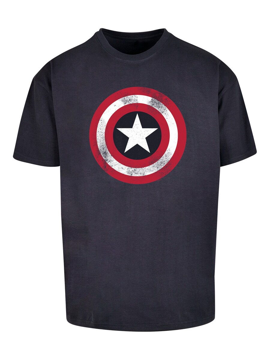 

Рубашка F4NT4STIC Marvel Avengers Captain America Distressed Shield, темно-синий