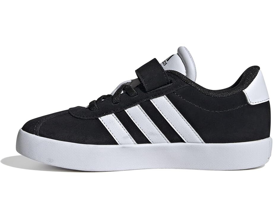 Кроссовки adidas Kids VL Court 3.0 Elastic Lace, цвет Black/White/Black — фото 4