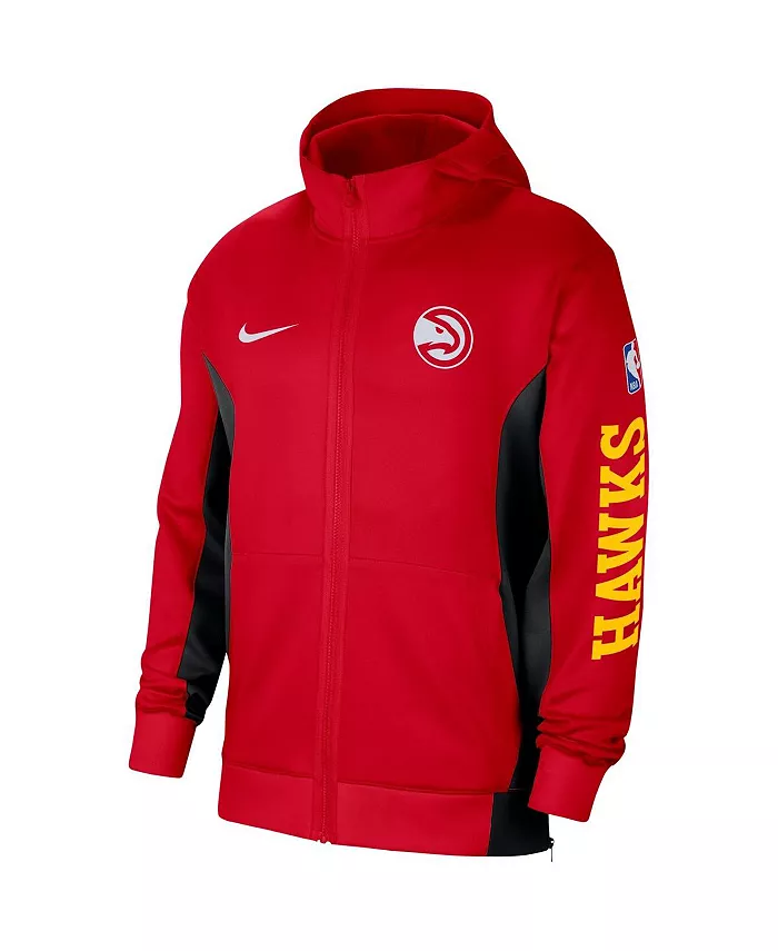 Мужская худи с полной застежкой-молнией Atlanta Hawks 2023/24 Authentic Showtime красного цвета Nike — фото 2